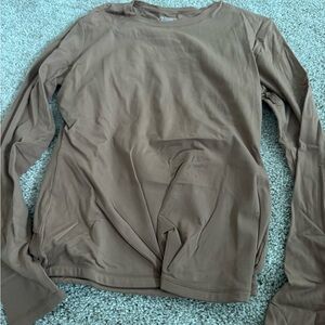 Women's Long Sleeve Brown Top
